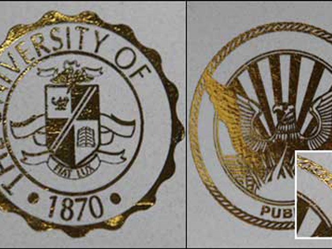 College seals, University Crests